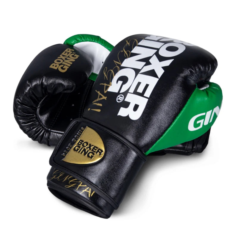 Boxhandschuhe aus PU-Leder für Muay Thai & MMA, 8-16oz, Training, für Männer & Frauen