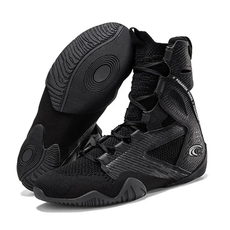 High-Top Ringerschuhe – Rutschfest, Atmungsaktiv & Komfortabel – Herren Sanda & Boxschuhe