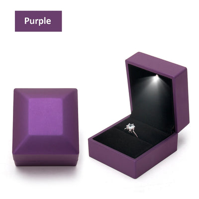 LED-Ringbox für Verlobung & Hochzeit – Schmuckgeschenkbox mit Licht