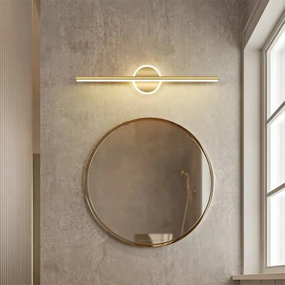 Moderne LED-Wandleuchte Schwarz Gold Spiegellicht Badezimmer Dresser Leuchte