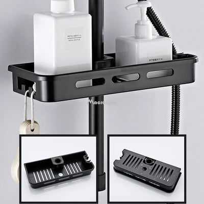 Badezimmer Duschregal Organizer – Ohne Bohren, mit Lifting-Stange