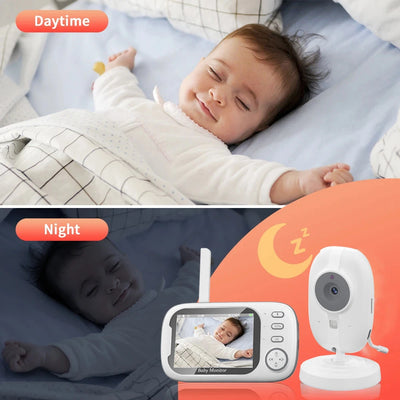 Cdycam 3.5 Zoll Wireless Video Baby Monitor mit Nachtsicht und Temperaturüberwachung