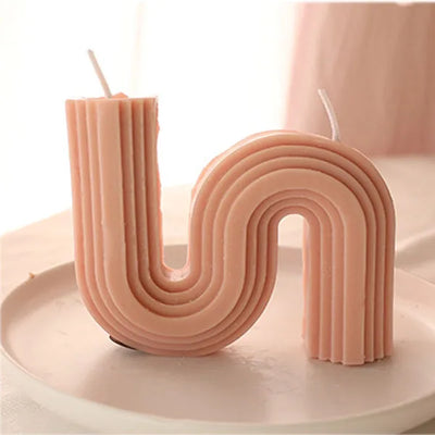 U-förmige Duftkerzen Geometrisch Regenbogenbrücke Raumdekoration Aromakerzen Home Decor Velas