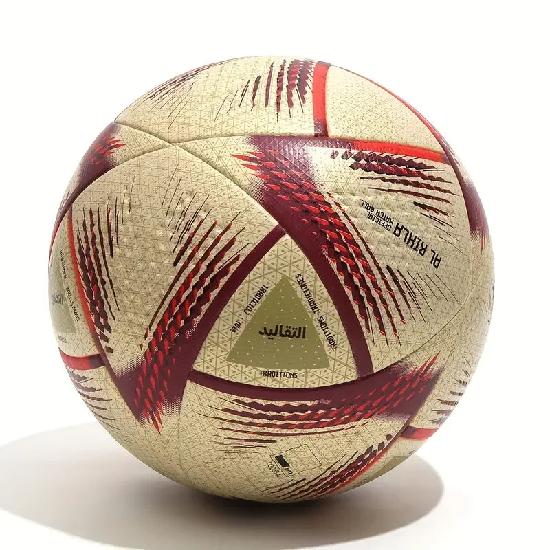 Hochwertiger Fußball Größe 5: Nahtloses PU-Material für Training & Spiele