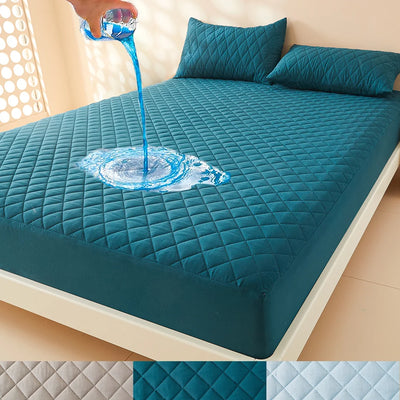 3D Luftgewebe Dicke Matratzenauflage, 100 % wasserdichter Matratzenprotektor, weiches und atmungsaktives Spannbetttuch