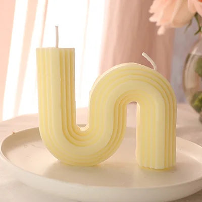 U-förmige Duftkerzen Geometrisch Regenbogenbrücke Raumdekoration Aromakerzen Home Decor Velas