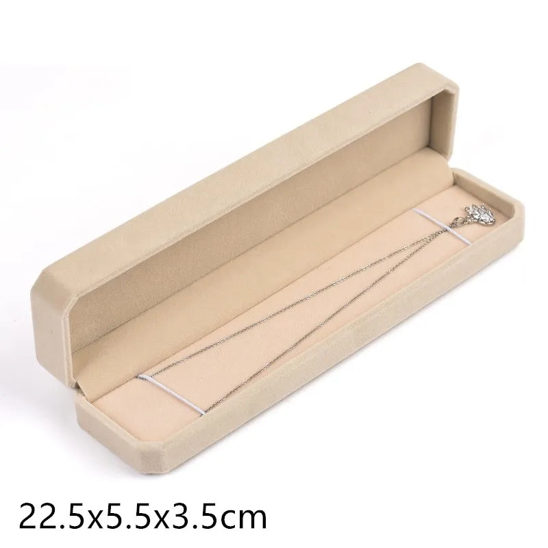 Luxuriöse Samt Schmuckbox: Organizer für Halsketten, Ringe, Armbänder & Ohrringe