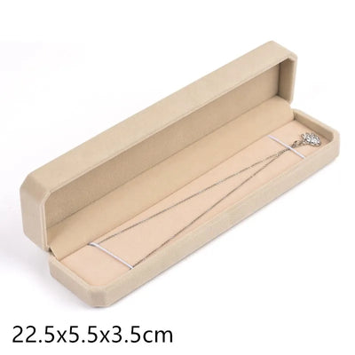 Luxuriöse Samt Schmuckbox: Organizer für Halsketten, Ringe, Armbänder & Ohrringe