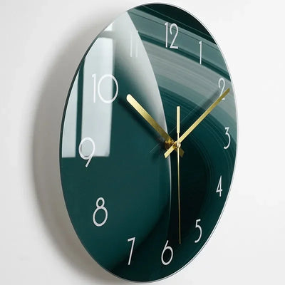Luxuriöse Glas-Wanduhr: Moderne, leise Uhr für Wohnzimmer & Küche
