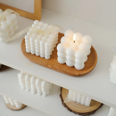 Nordic Cube Duftkerze – Kreative Geschenkidee für Weihnachten, Hochzeit, Party & Deko