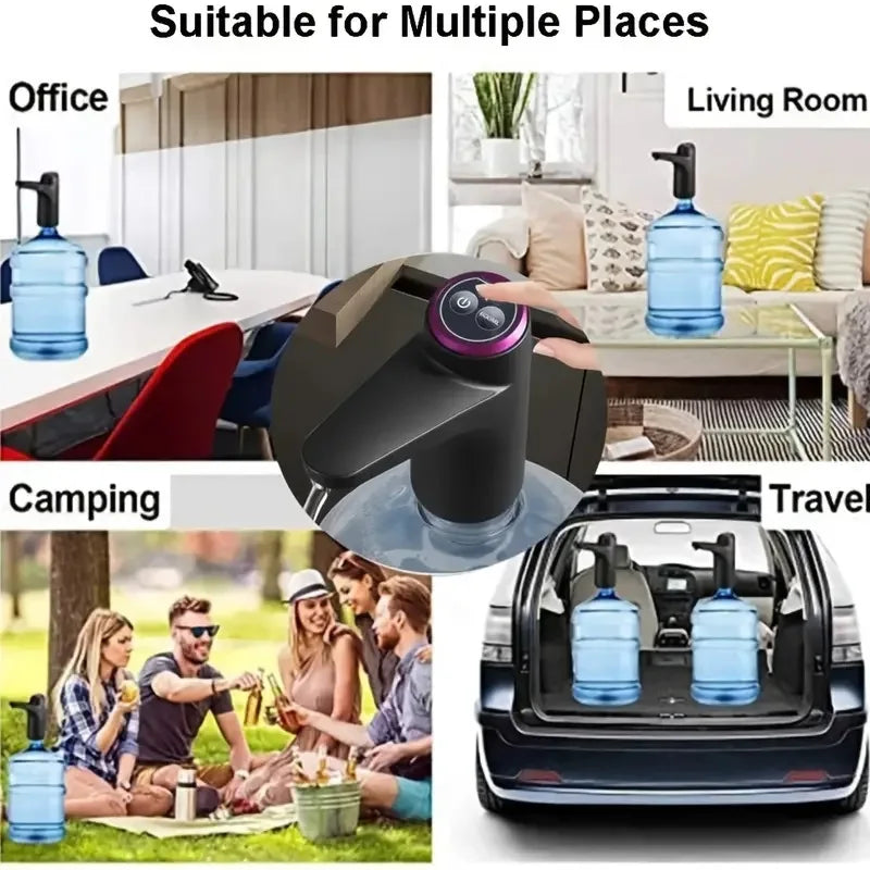 Tragbarer 5-Gallonen-Wasserspender mit USB-Ladeanschluss und elektrischer Pumpe