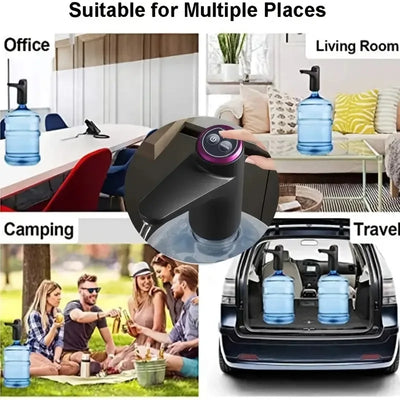 Tragbarer 5-Gallonen-Wasserspender mit USB-Ladeanschluss und elektrischer Pumpe