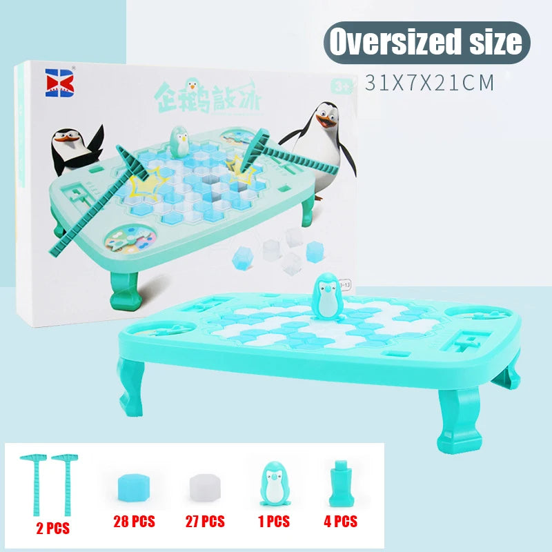 Beliebtes Eltern-Kind-Spiel: Mini Pinguin-Retter Eisblock-Falle – Lustiges Tischspiel für Kinder, Stressabbau und Dekoration