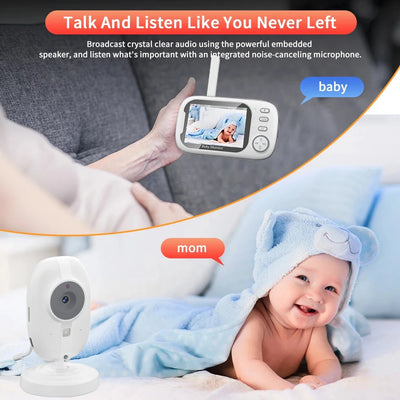 Cdycam 3.5 Zoll Wireless Video Baby Monitor mit Nachtsicht und Temperaturüberwachung