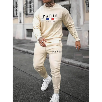 2024 Mode Herren Sportanzug – Langarm Freizeit-Set für Herbst/Winter mit Jogginghose