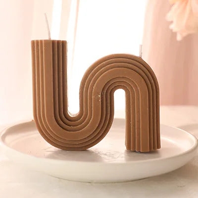 U-förmige Duftkerzen Geometrisch Regenbogenbrücke Raumdekoration Aromakerzen Home Decor Velas