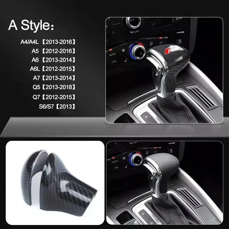 Schaltknauf-Abdeckung für Audi RS & Modelle – Stylischer Getriebegriffschutz