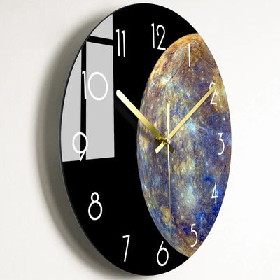 Luxuriöse Glas-Wanduhr: Moderne, leise Uhr für Wohnzimmer & Küche