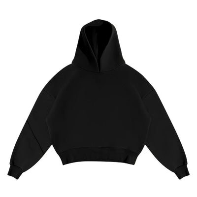 Einfarbiges Paar Kapuzen-Sweatshirt & Sweatpants-Set, lässiger Herbst Jogginganzug