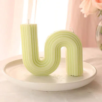 U-förmige Duftkerzen Geometrisch Regenbogenbrücke Raumdekoration Aromakerzen Home Decor Velas