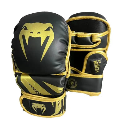 Professionelle MMA Boxhandschuhe – Halbfinger Sandsackhandschuhe für Karate & Muay Thai Training