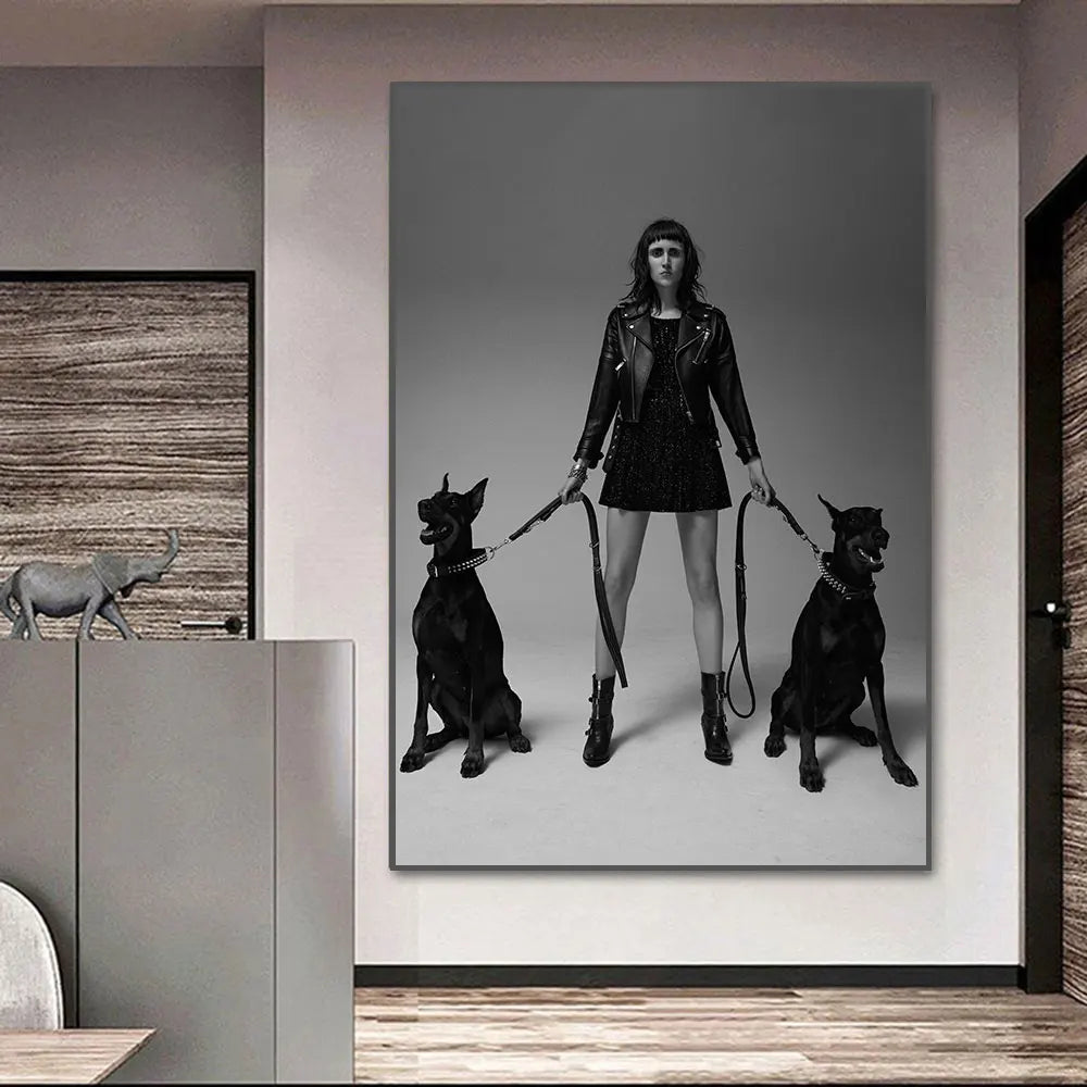 Elegante Dobermann-Wandkunst: Luxus-Tierportrait für stilvolle Wohnräume