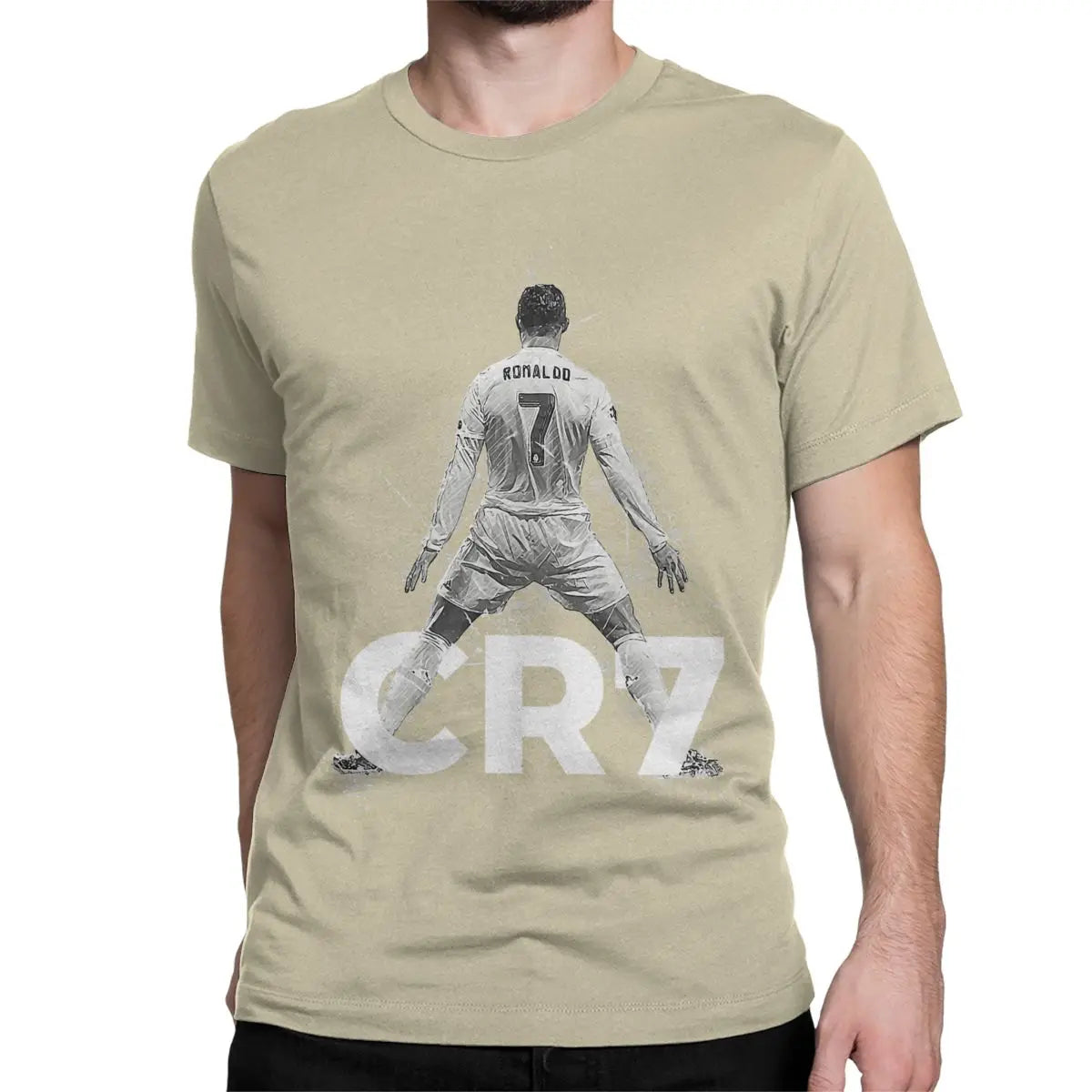 Cristiano Ronaldo CR7 T-Shirt Herren Damen Pure Baumwolle Rundhals Kurzarm 6XL