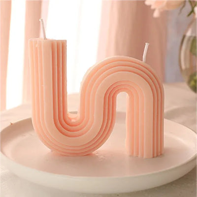 U-förmige Duftkerzen Geometrisch Regenbogenbrücke Raumdekoration Aromakerzen Home Decor Velas
