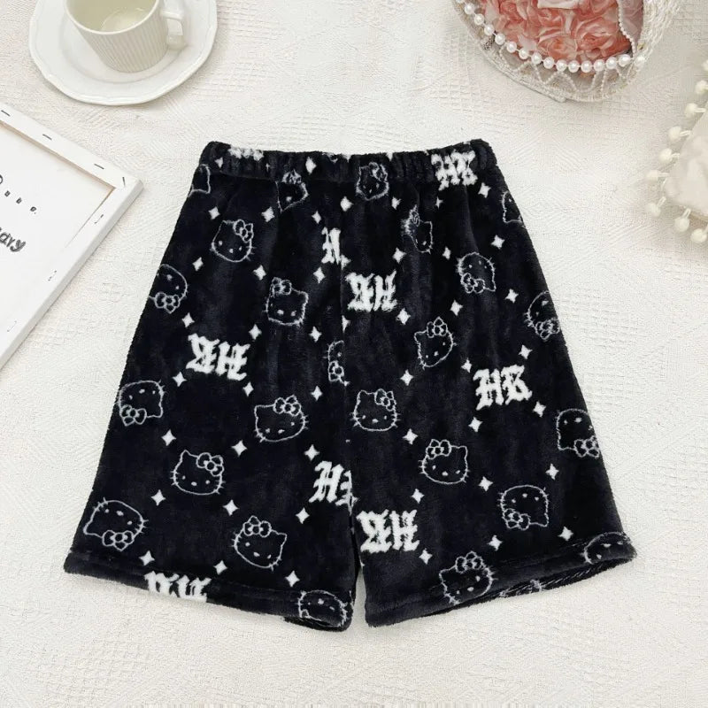Hello Kitty Kawaii Shorts – Weiche Sommer-Pyjama-Hose für Damen