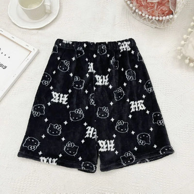 Hello Kitty Kawaii Shorts – Weiche Sommer-Pyjama-Hose für Damen