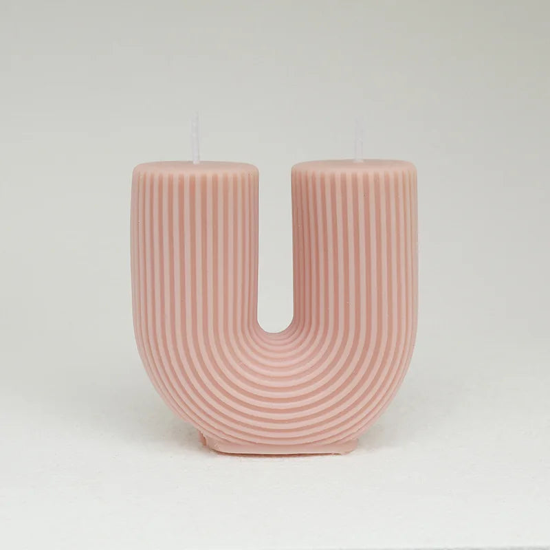 U-förmige Duftkerzen Geometrisch Regenbogenbrücke Raumdekoration Aromakerzen Home Decor Velas