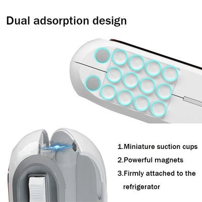 Magnetic Plastic Wrap Dispenser with Cutter for Kitchen – Tin Foil and Aluminum Film Wrap