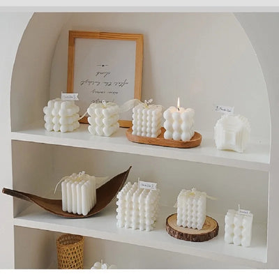 Nordic Cube Duftkerze – Kreative Geschenkidee für Weihnachten, Hochzeit, Party & Deko