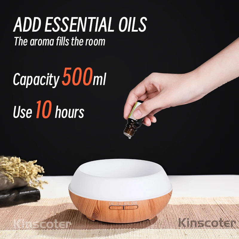 500ml Aroma Diffuser mit Fernbedienung & LED-Farblicht