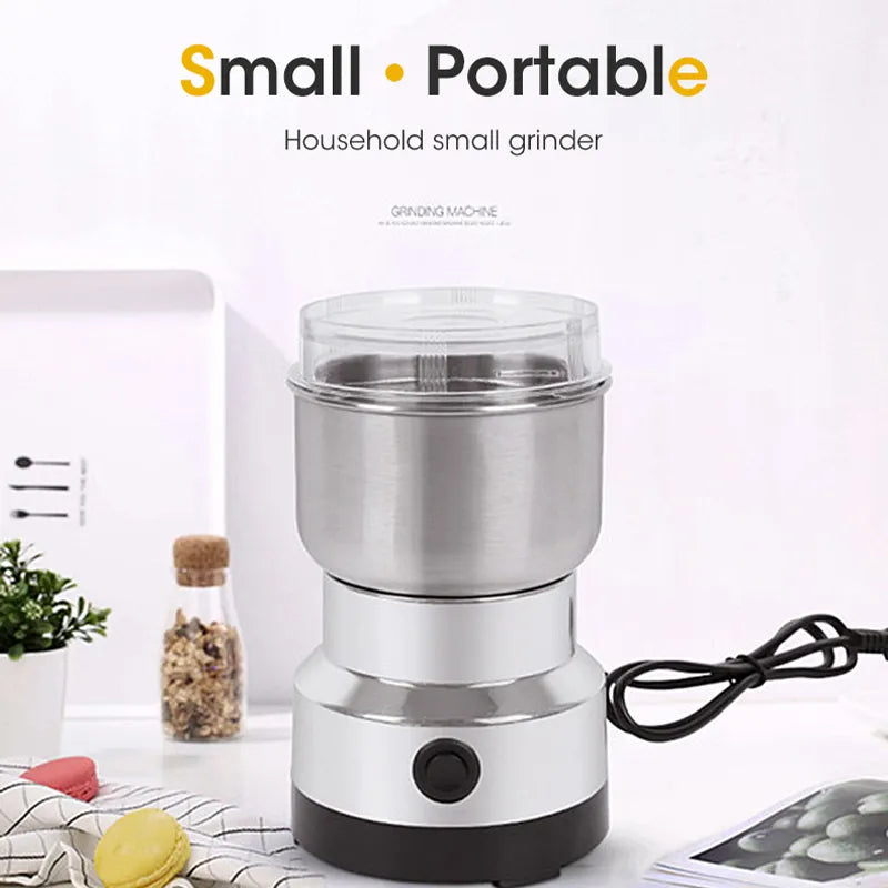 Mini Elektrischer Grinder 300ml, Feinzerkleinerer für Baby-Nahrung, Kaffee, Gewürze und Getreide – 2/4 Klingen