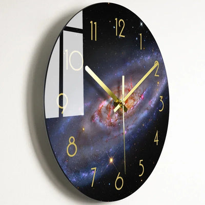 Luxuriöse Glas-Wanduhr: Moderne, leise Uhr für Wohnzimmer & Küche