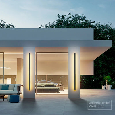 Wasserdichte LED-Wandlampe für außen, IP65, Aluminium, für Garten und Terrasse